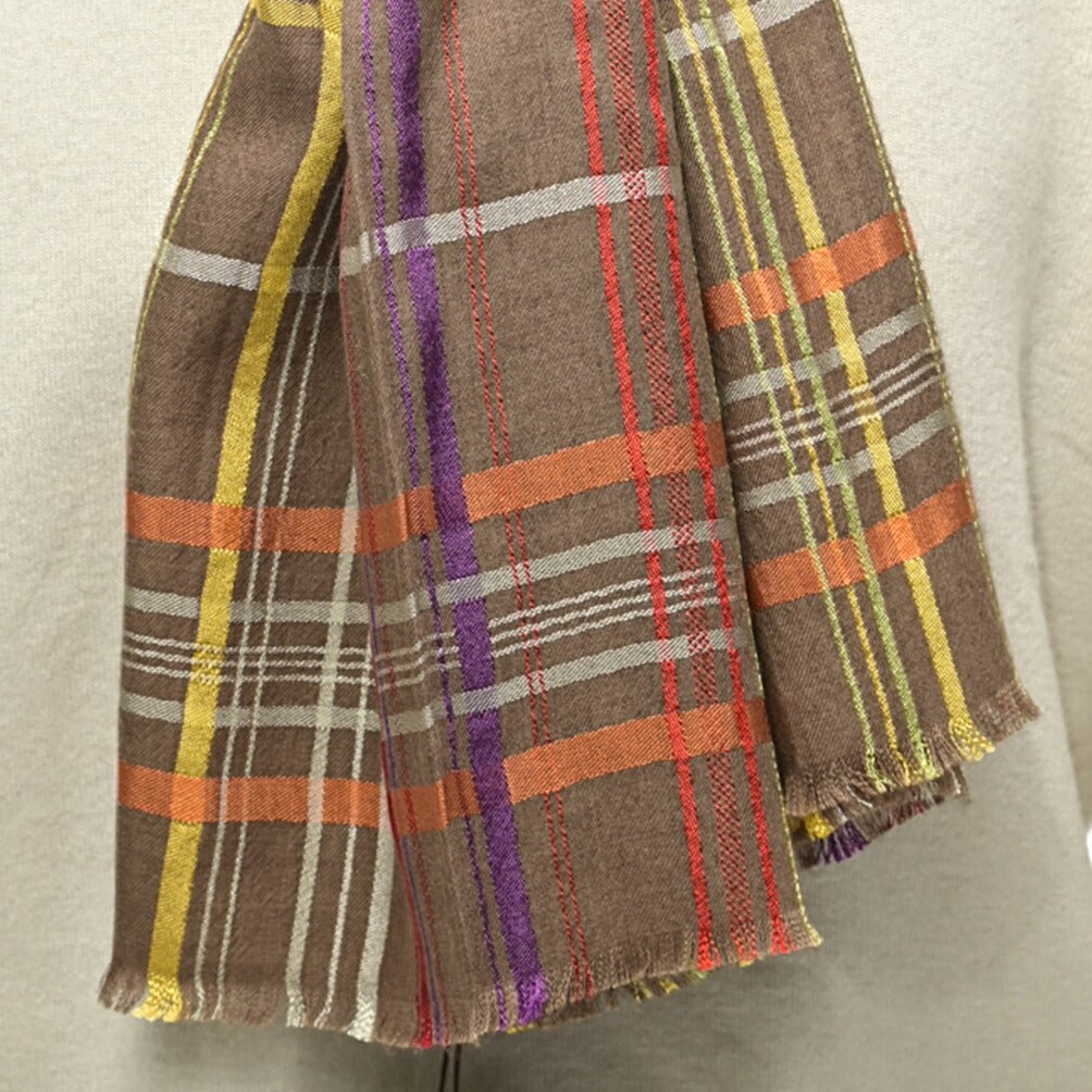 SALE|ETRO カシミヤシルク チェック柄ストール|407028|GUARDAROBA MILANO OFFICIAL STORE