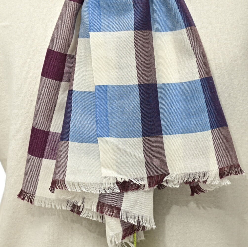 SALE|ETRO カシミヤシルク チェック柄ストール|407352|GUARDAROBA MILANO OFFICIAL STORE