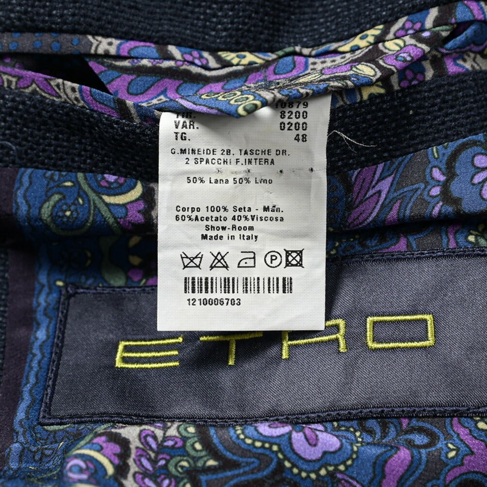 SALE|ETRO ウールリネン 2Bシングルテーラードジャケット|406315|GUARDAROBA MILANO OFFICIAL STORE