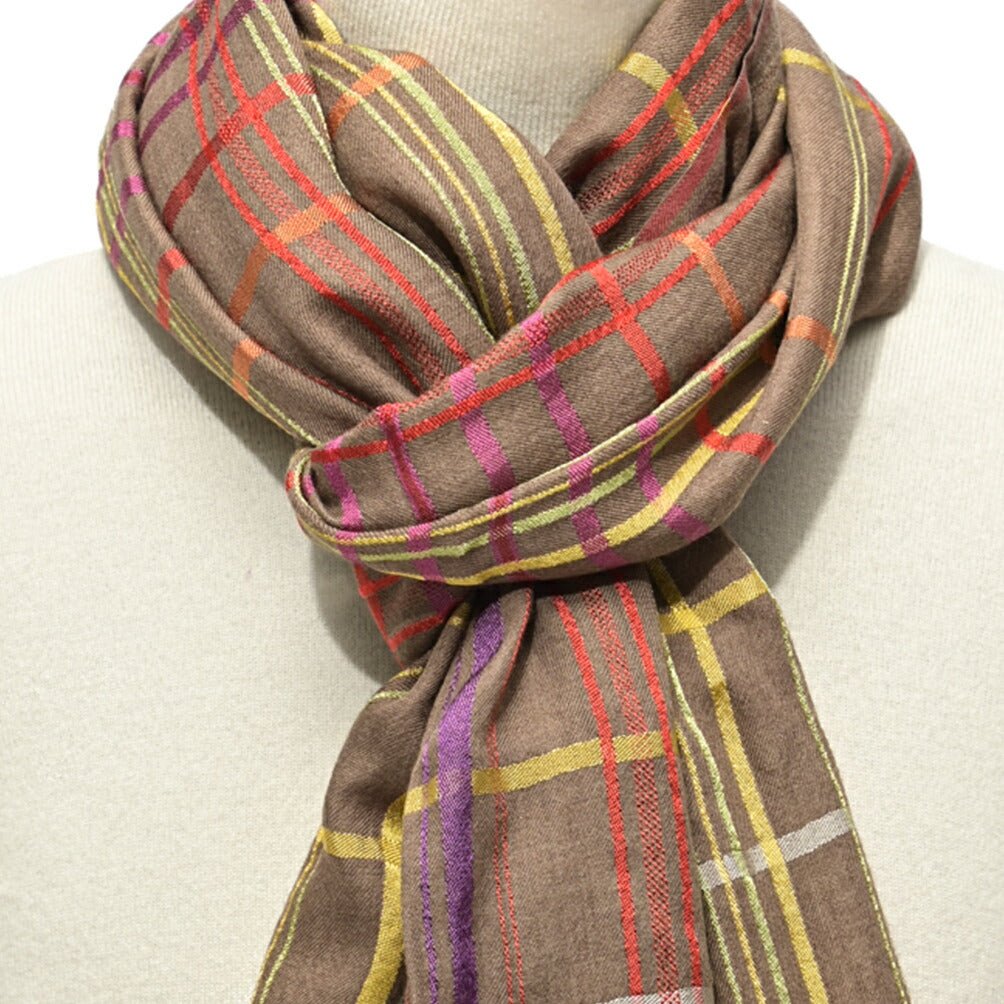 SALE|ETRO カシミヤシルク チェック柄ストール|407028|GUARDAROBA MILANO OFFICIAL STORE