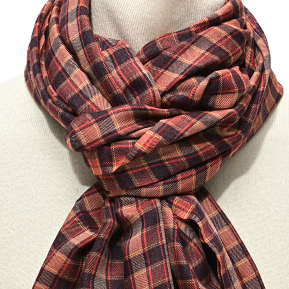 SALE|ETRO カシミヤシルク チェック柄ストール|407088|GUARDAROBA MILANO OFFICIAL STORE