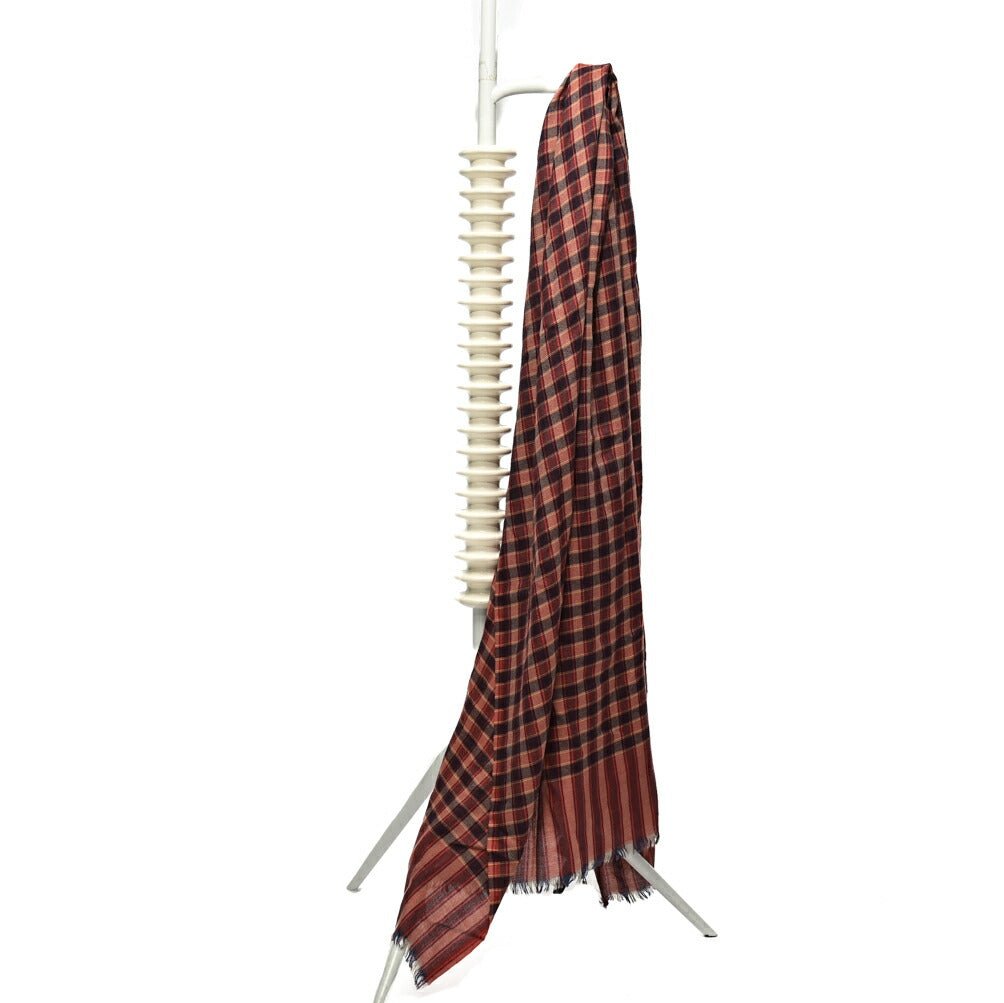 SALE|ETRO カシミヤシルク チェック柄ストール|407087|GUARDAROBA MILANO OFFICIAL STORE