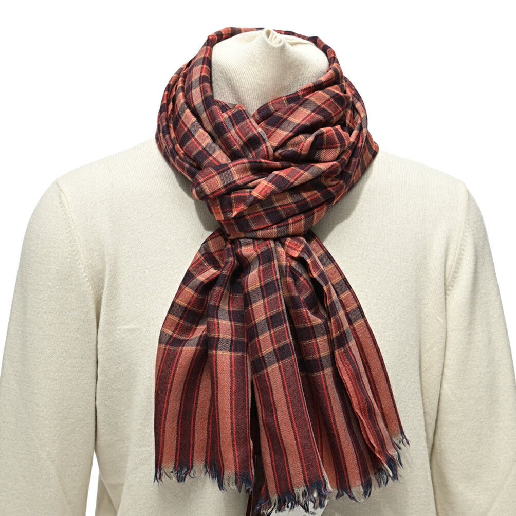 SALE|ETRO カシミヤシルク チェック柄ストール|407087|GUARDAROBA MILANO OFFICIAL STORE