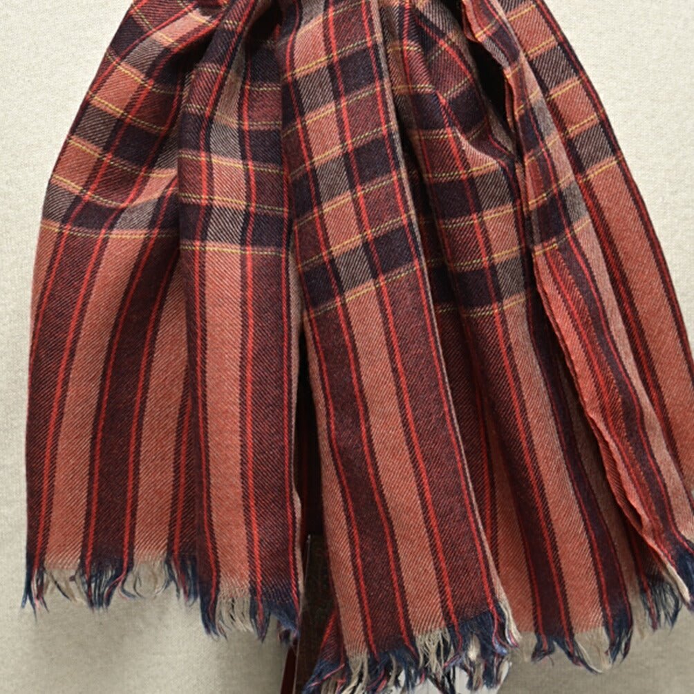SALE|ETRO カシミヤシルク チェック柄ストール|407087|GUARDAROBA MILANO OFFICIAL STORE