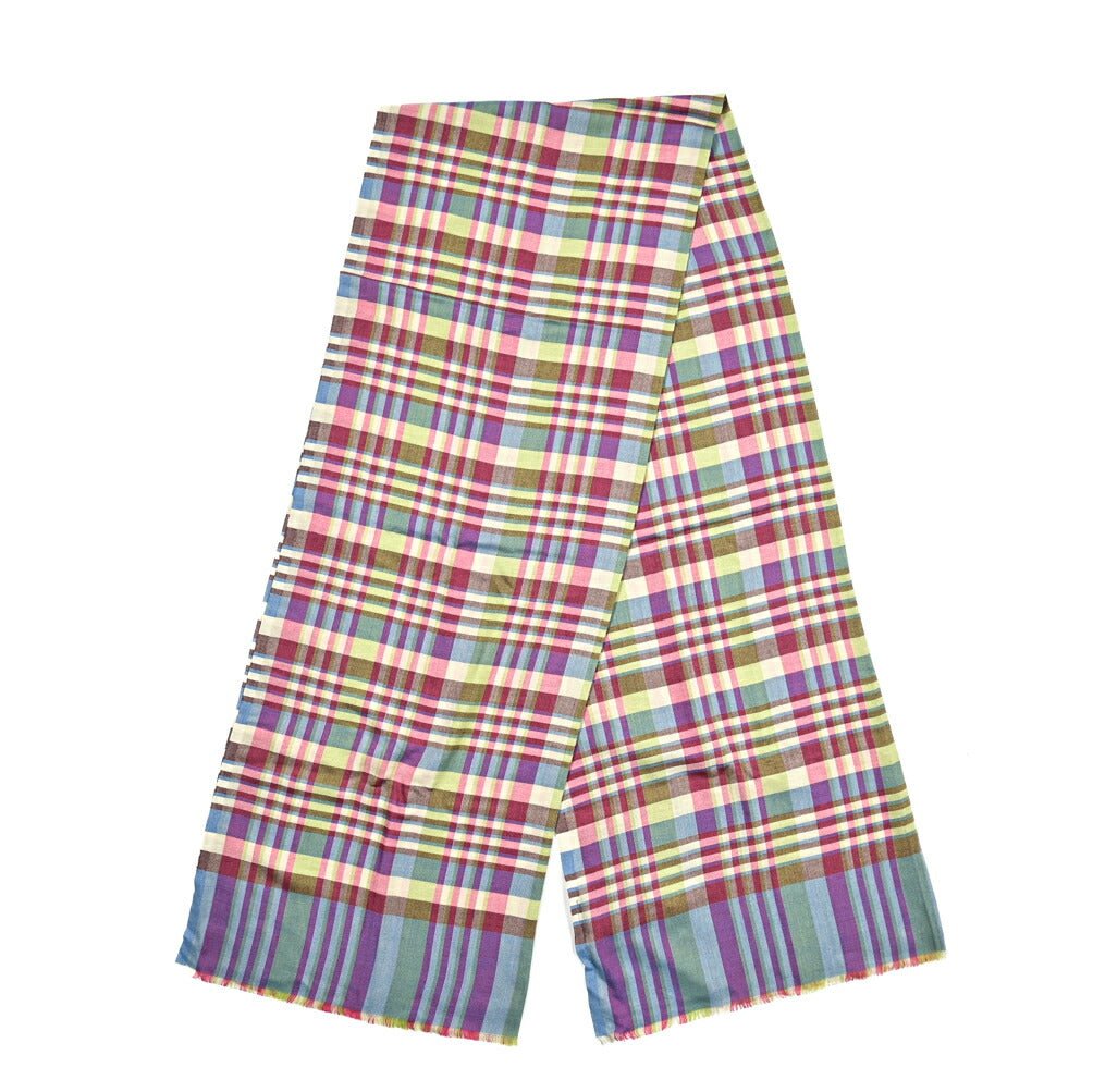 SALE|ETRO カシミヤシルク チェック柄ストール|407090|GUARDAROBA MILANO OFFICIAL STORE