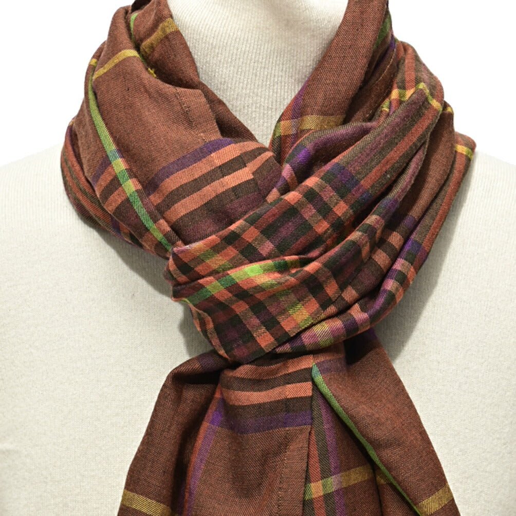 SALE|ETRO カシミヤシルク チェック柄ストール|407020|GUARDAROBA MILANO OFFICIAL STORE