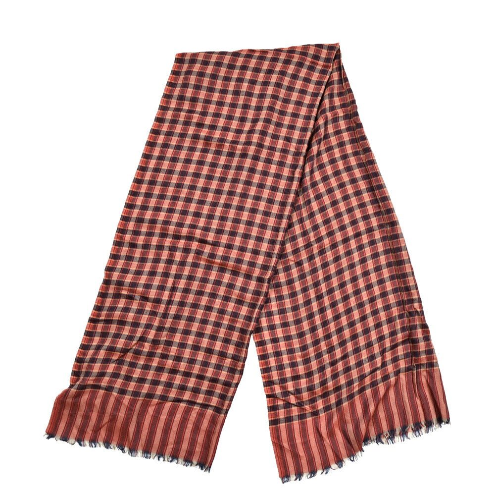 SALE|ETRO カシミヤシルク チェック柄ストール|407087|GUARDAROBA MILANO OFFICIAL STORE