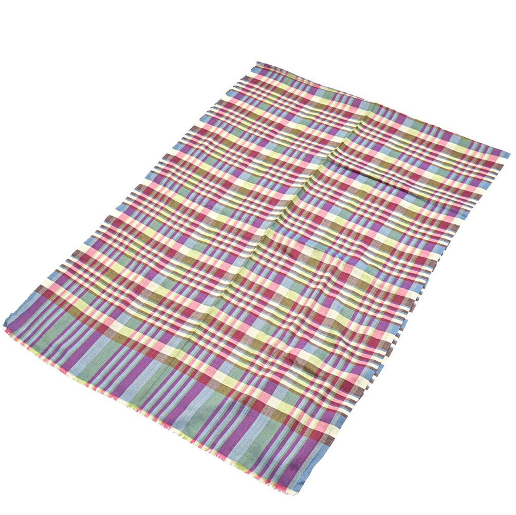 SALE|ETRO カシミヤシルク チェック柄ストール|407090|GUARDAROBA MILANO OFFICIAL STORE