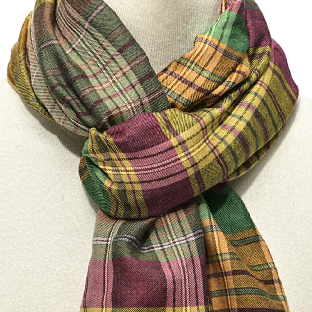 SALE|ETRO カシミヤウールシルク チェック柄ストール|407093|GUARDAROBA MILANO OFFICIAL STORE