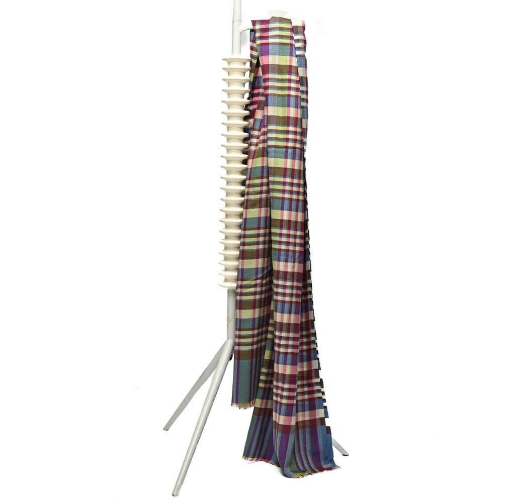 SALE|ETRO カシミヤシルク チェック柄ストール|407090|GUARDAROBA MILANO OFFICIAL STORE