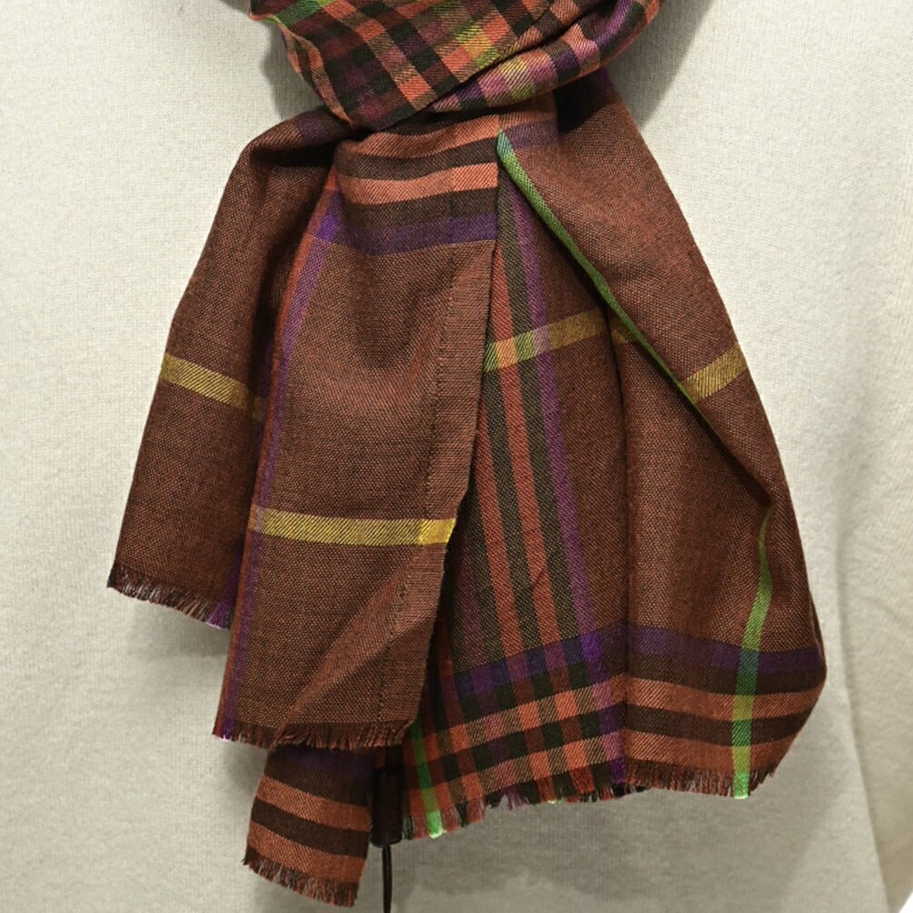 SALE|ETRO カシミヤシルク チェック柄ストール|407020|GUARDAROBA MILANO OFFICIAL STORE