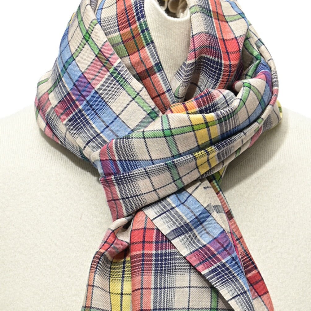SALE|ETRO カシミヤウールシルク チェック柄ストール|407092|GUARDAROBA MILANO OFFICIAL STORE
