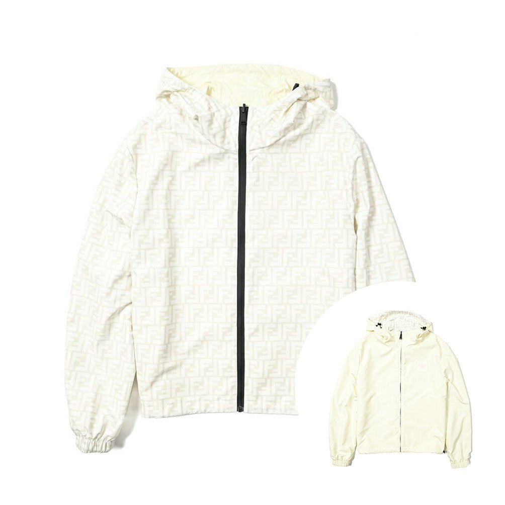 FENDI FFロゴ ナイロン100% リバーシブルフード付きブルゾン|400389 - 50|GUARDAROBA MILANO OFFICIAL STORE