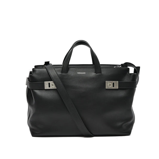 FERRAGAMO カーフレザートートバッグ ショルダーストラップ付き(A4収納可)|416912|GUARDAROBA MILANO OFFICIAL STORE