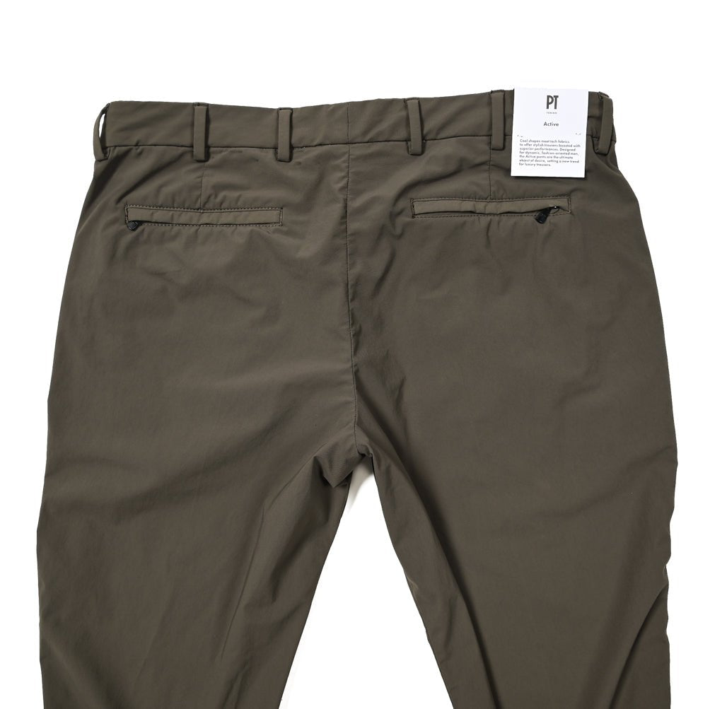 SALE|PT TORINO ACTIVE EPSILON 高機能ストレッチナイロン ノータックテーパードスラックス / PT01 KULT|405670 - C - 54|GUARDAROBA MILANO OFFICIAL STORE