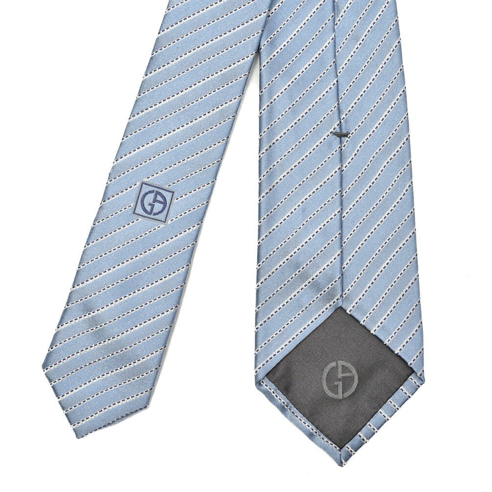 FINAL SALE|GIORGIO ARMANI シルク100% レジメンタルネクタイ|GUARDAROBA MILANO OFFICIAL STORE
