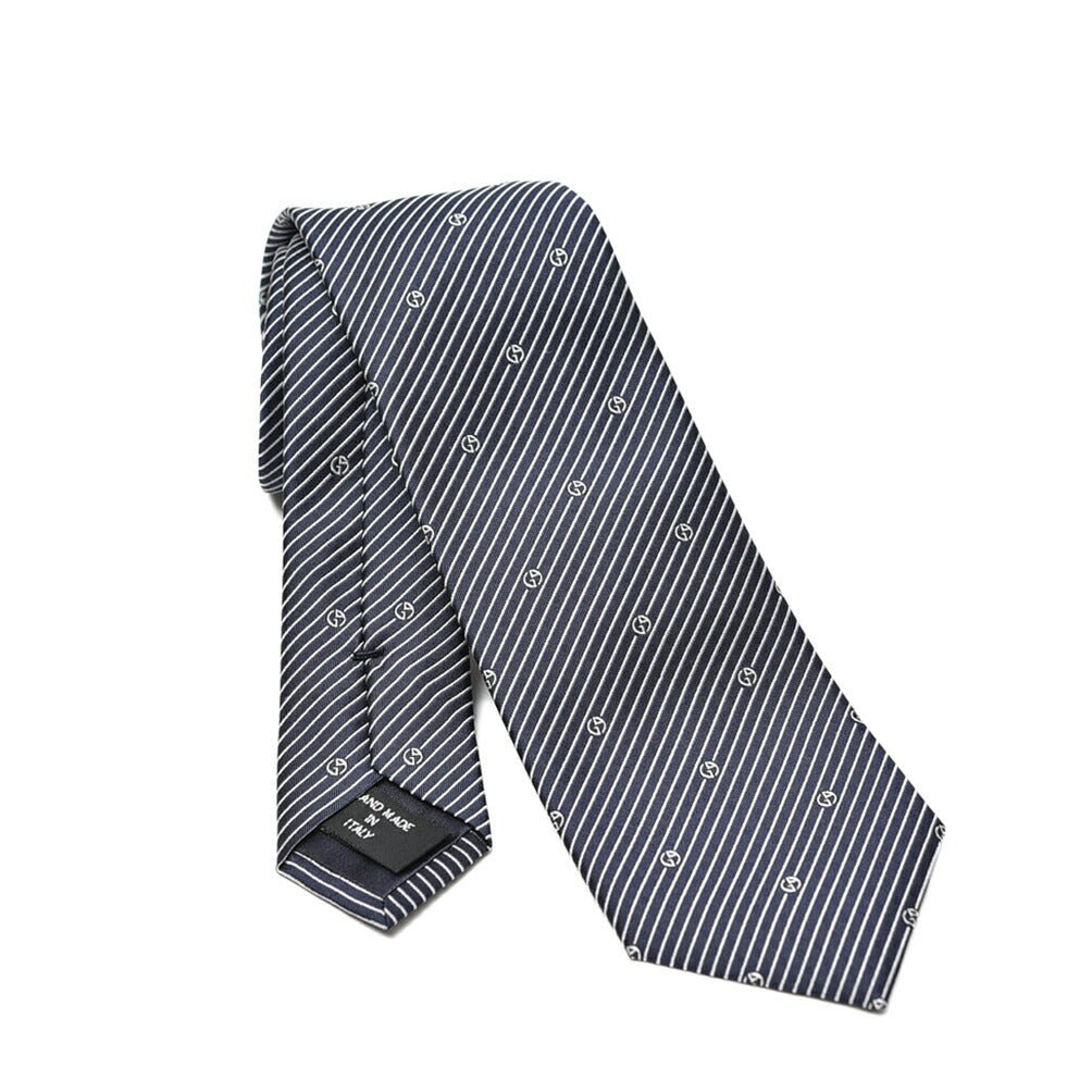 SALE|GIORGIO ARMANI シルク100% レジメンタルロゴネクタイ|405064|GUARDAROBA MILANO OFFICIAL STORE