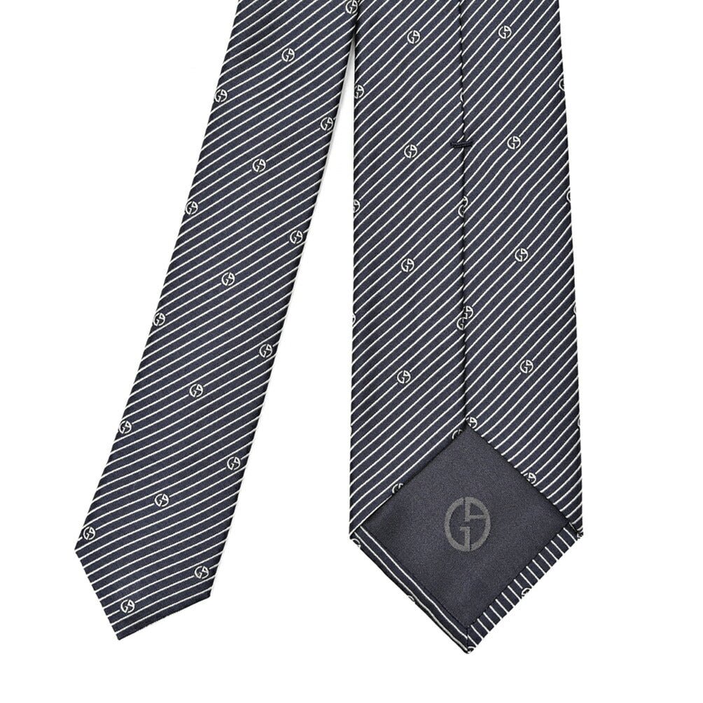 SALE|GIORGIO ARMANI シルク100% レジメンタルロゴネクタイ|405064|GUARDAROBA MILANO OFFICIAL STORE