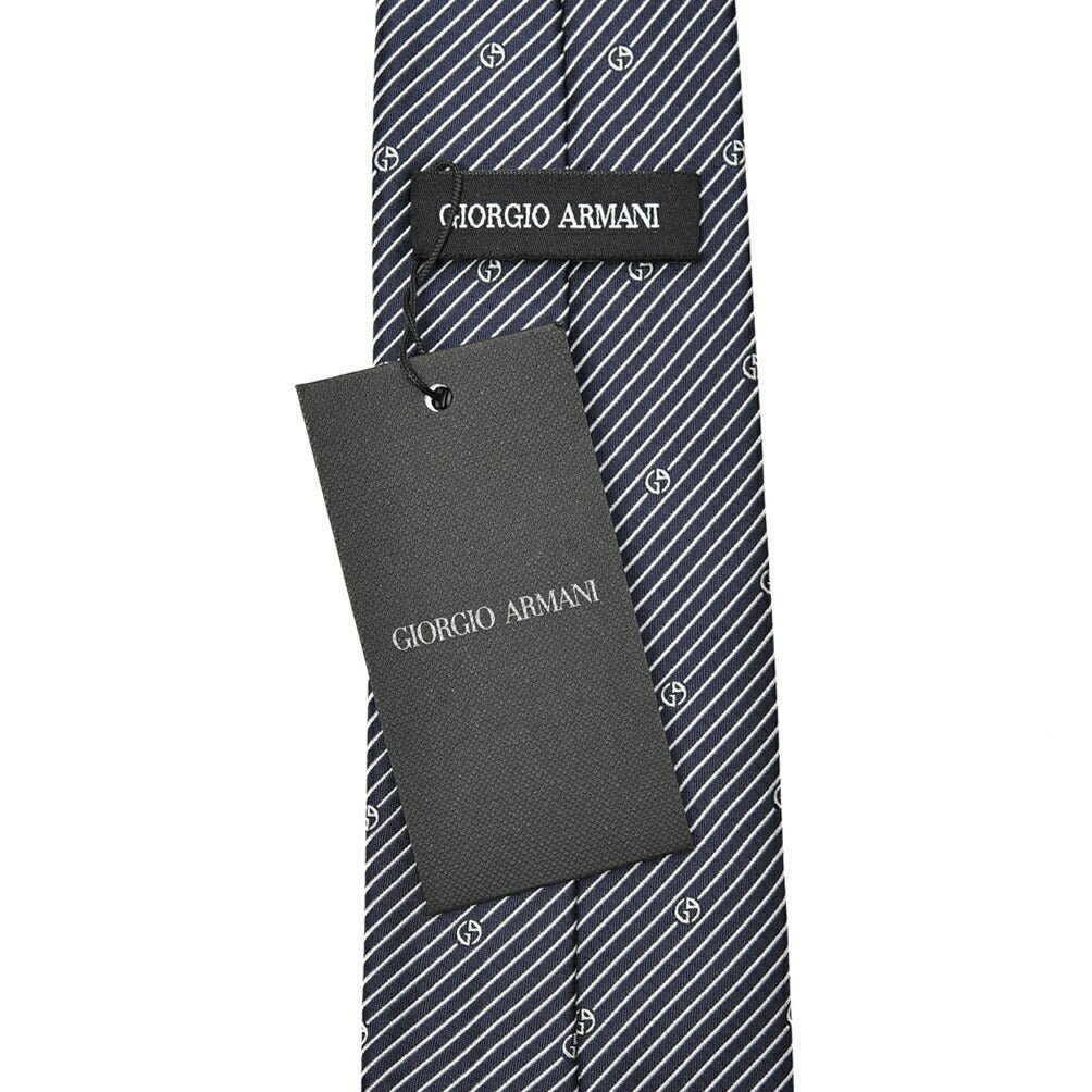 SALE|GIORGIO ARMANI シルク100% レジメンタルロゴネクタイ|405064|GUARDAROBA MILANO OFFICIAL STORE