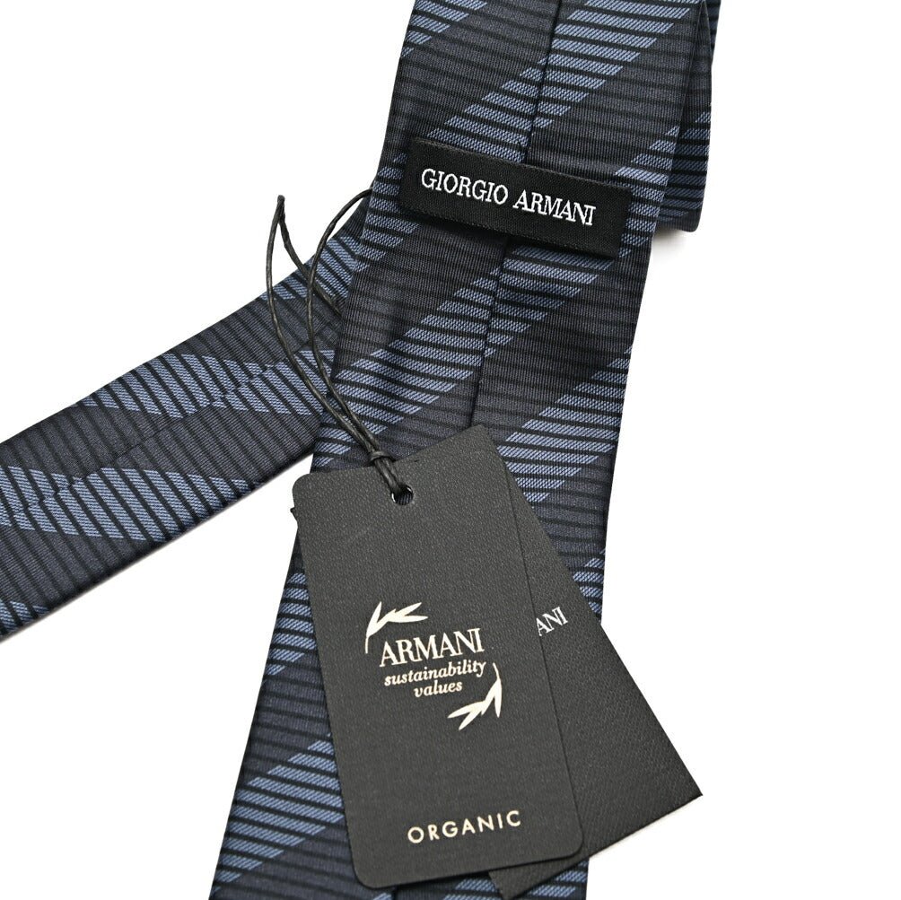GIORGIO ARMANI シルク100% レジメンタル柄ネクタイ|434453|GUARDAROBA MILANO OFFICIAL STORE