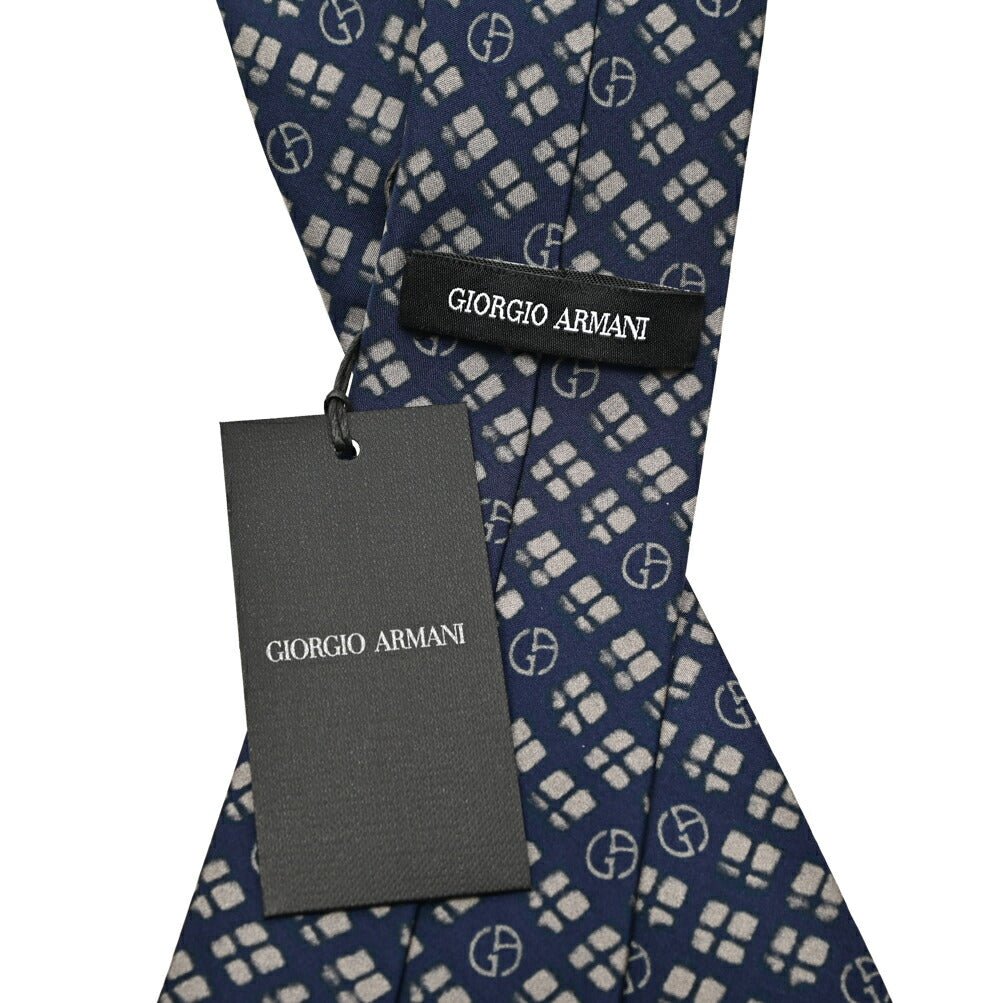 GIORGIO ARMANI シルク100% 総柄ロゴネクタイ|434470|GUARDAROBA MILANO OFFICIAL STORE
