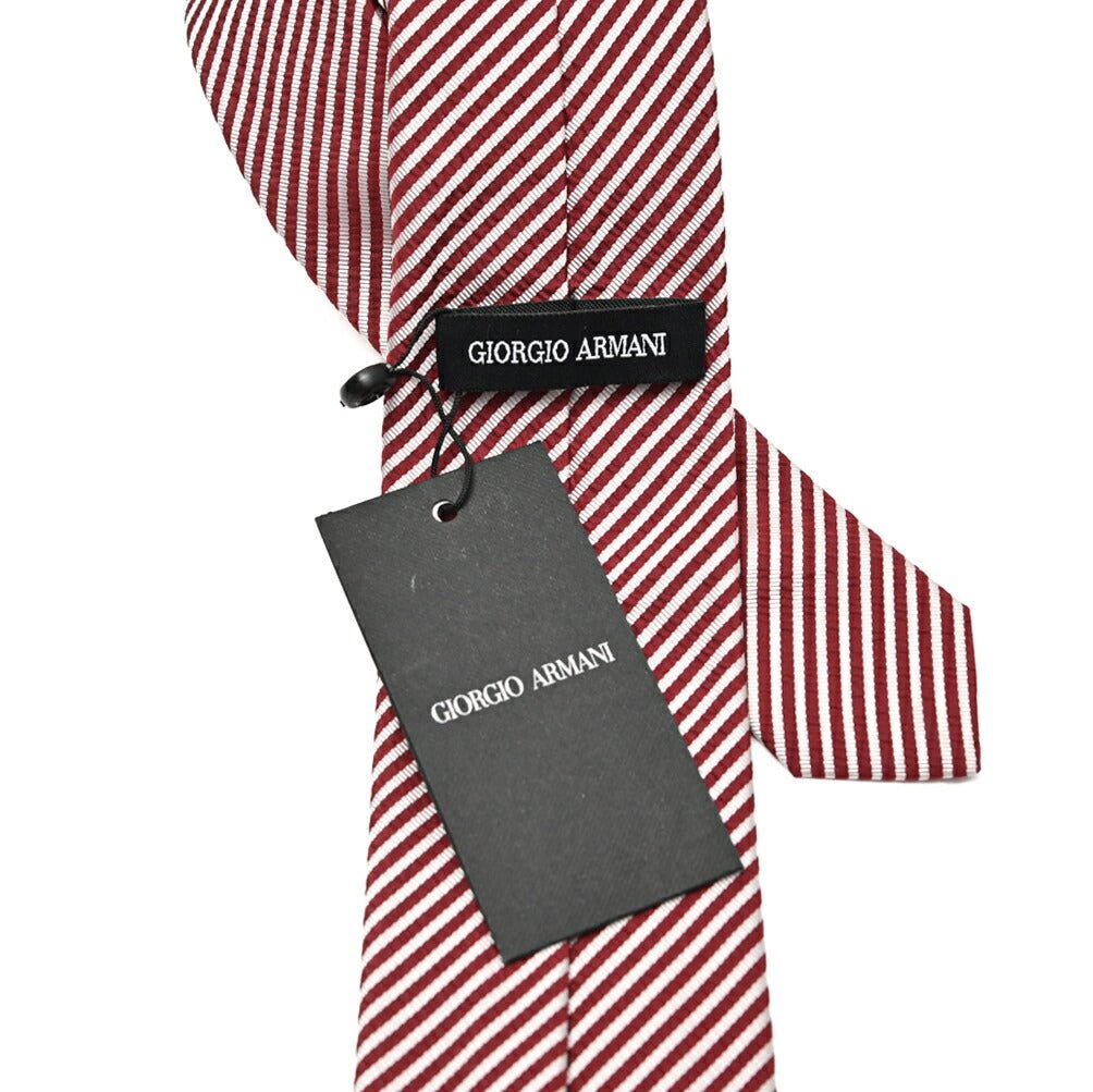 GIORGIO ARMANI シルク100% レジメンタル柄ネクタイ|434658|GUARDAROBA MILANO OFFICIAL STORE