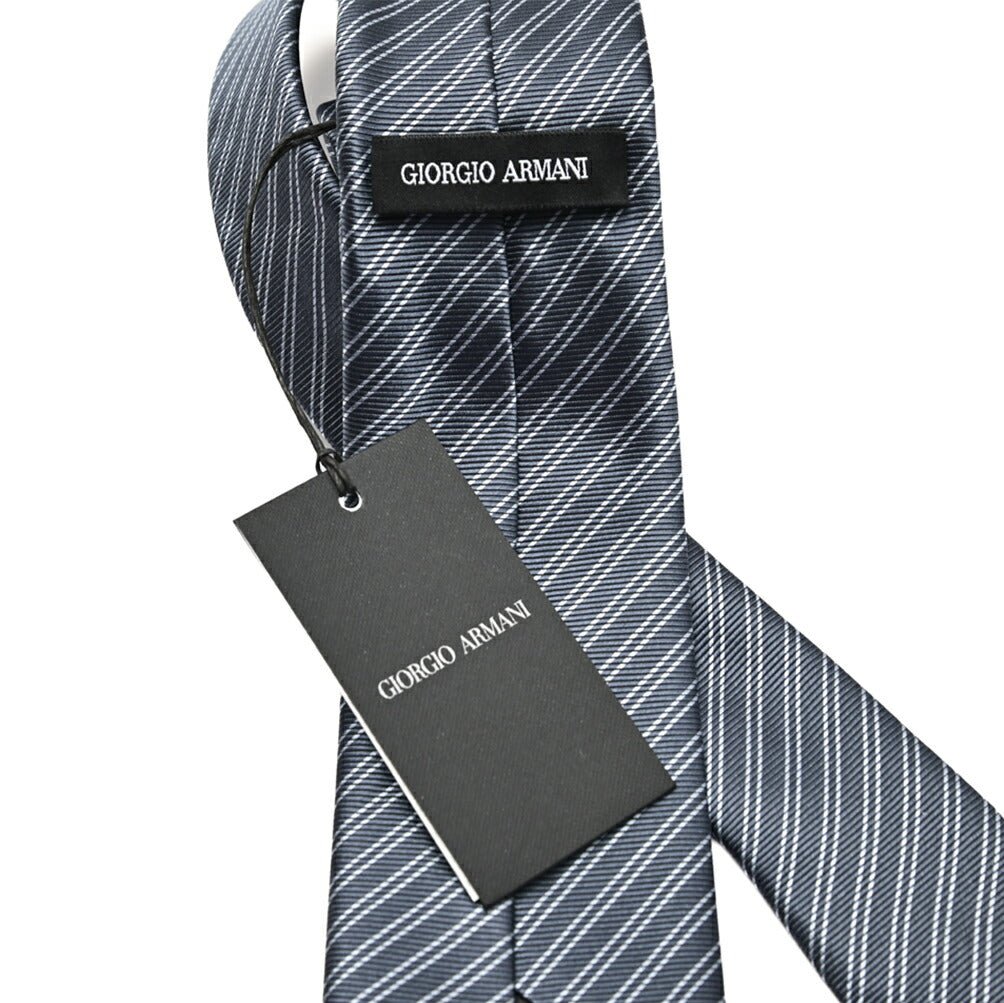 GIORGIO ARMANI シルク100% レジメンタル柄ネクタイ|434660|GUARDAROBA MILANO OFFICIAL STORE