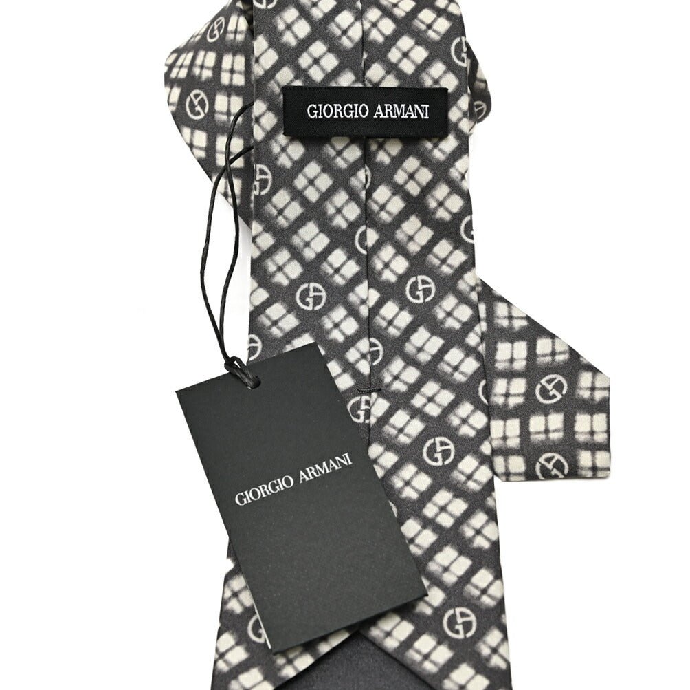 GIORGIO ARMANI シルク100% 総柄ロゴネクタイ|434669|GUARDAROBA MILANO OFFICIAL STORE