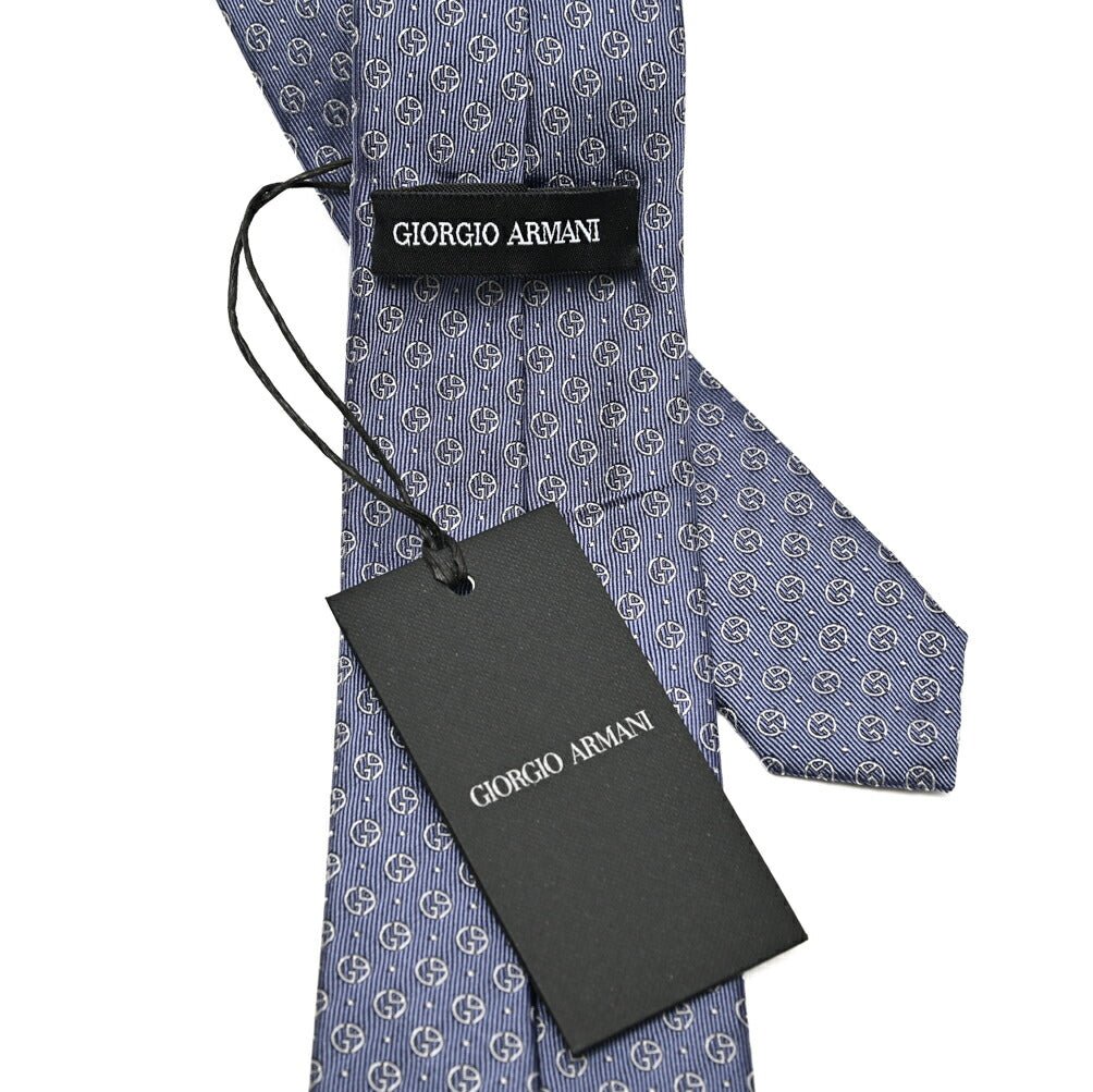 GIORGIO ARMANI シルク100% 小紋柄ロゴネクタイ|434672|GUARDAROBA MILANO OFFICIAL STORE