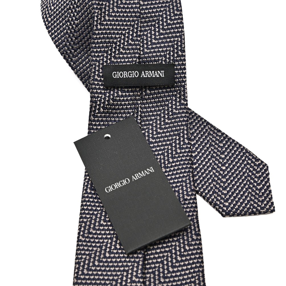 GIORGIO ARMANI シルク100% レジメンタル柄ネクタイ ワイドタイ|434677|GUARDAROBA MILANO OFFICIAL STORE