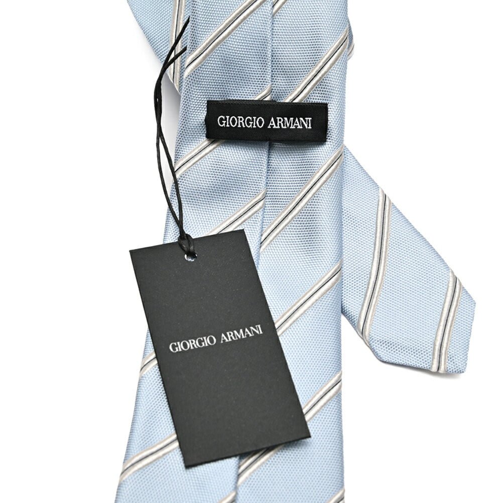 GIORGIO ARMANI コットン混シルク レジメンタル柄ネクタイ|434531|GUARDAROBA MILANO OFFICIAL STORE