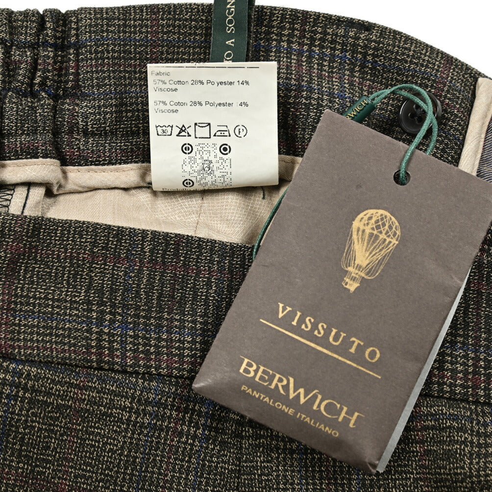 SALE|BERWICH GLOBE コットンポリエステル ノータックスラックス|413308 - 48|GUARDAROBA MILANO OFFICIAL STORE