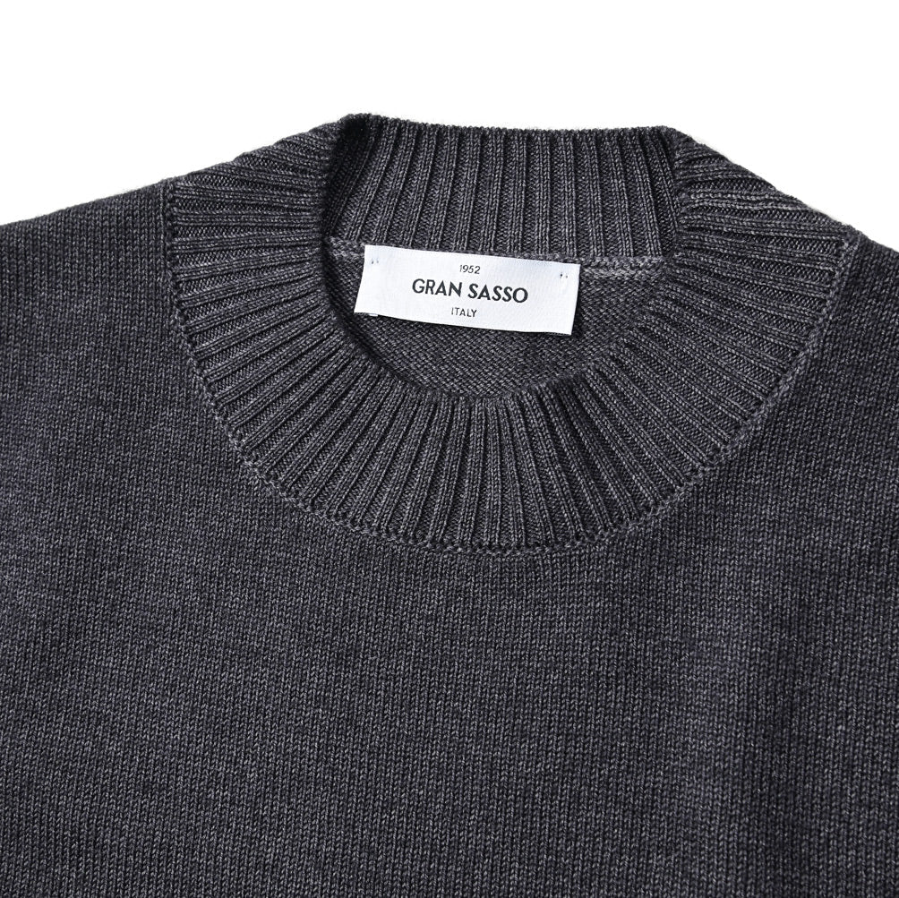 GRAN SASSO ヴァージンウール100% クルーネックニットセーター|GUARDAROBA MILANO OFFICIAL STORE