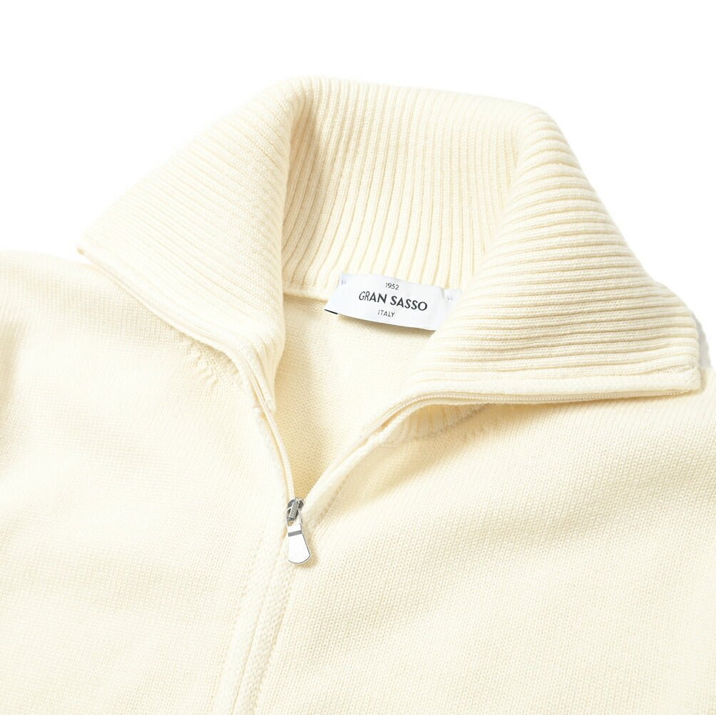 SALE|GRAN SASSO ヴァージンウール100% ハーフジップハイゲージニットセーター / SLOWEAR|399735 - A - 50|GUARDAROBA MILANO OFFICIAL STORE