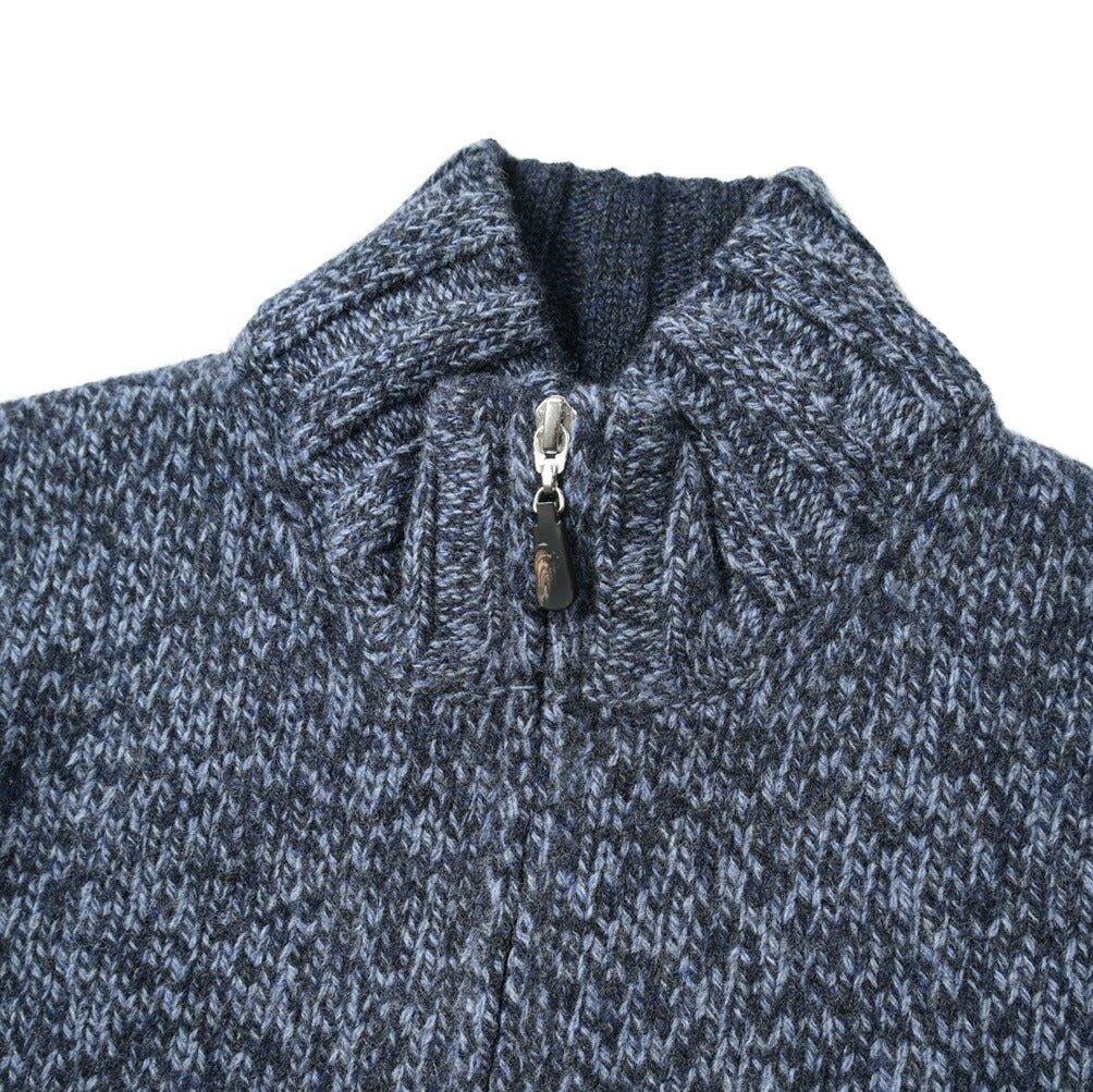 SALE|GRAN SASSO ヴァージンウール100% スタンドカラーミドルゲージニットカーディガン / SLOWEAR|399648 - A - 60|GUARDAROBA MILANO OFFICIAL STORE