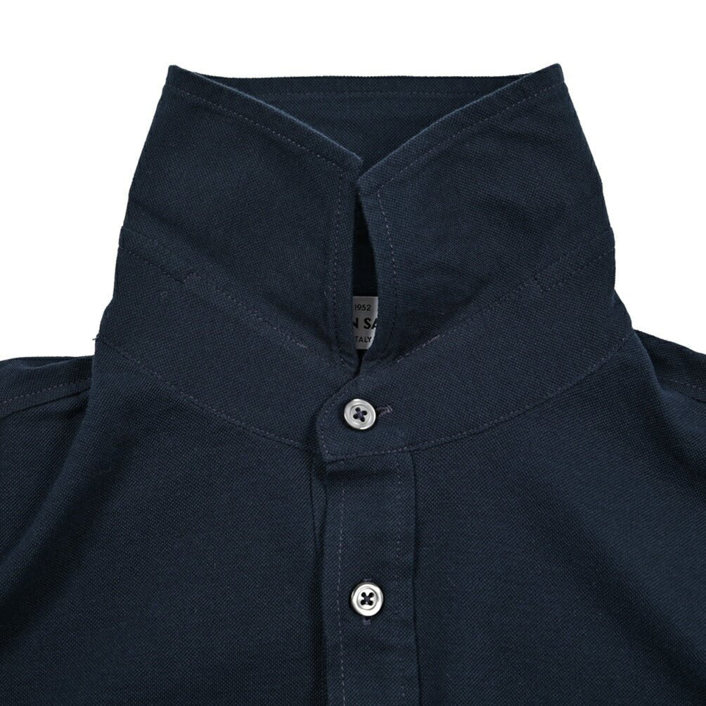 GRAN SASSO コットン100% 長袖鹿の子ポロシャツ|425857 - 46|GUARDAROBA MILANO OFFICIAL STORE