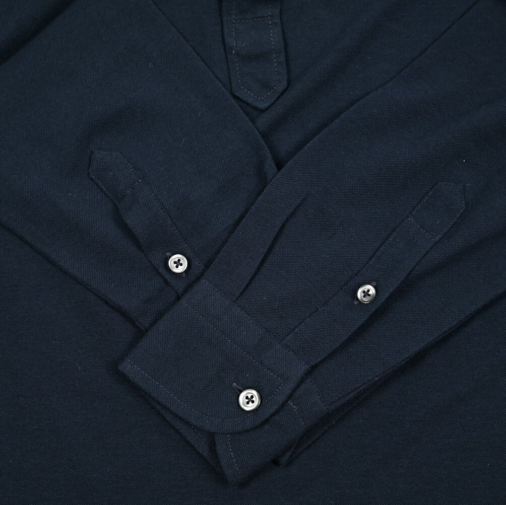 GRAN SASSO コットン100% 長袖鹿の子ポロシャツ|425857 - 46|GUARDAROBA MILANO OFFICIAL STORE