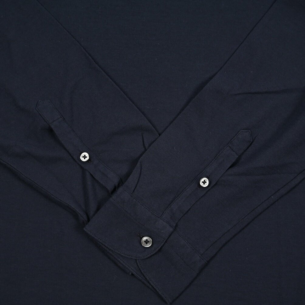 GRAN SASSO コットン100% 長袖鹿の子ポロシャツ (製品染め)|425868|GUARDAROBA MILANO OFFICIAL STORE