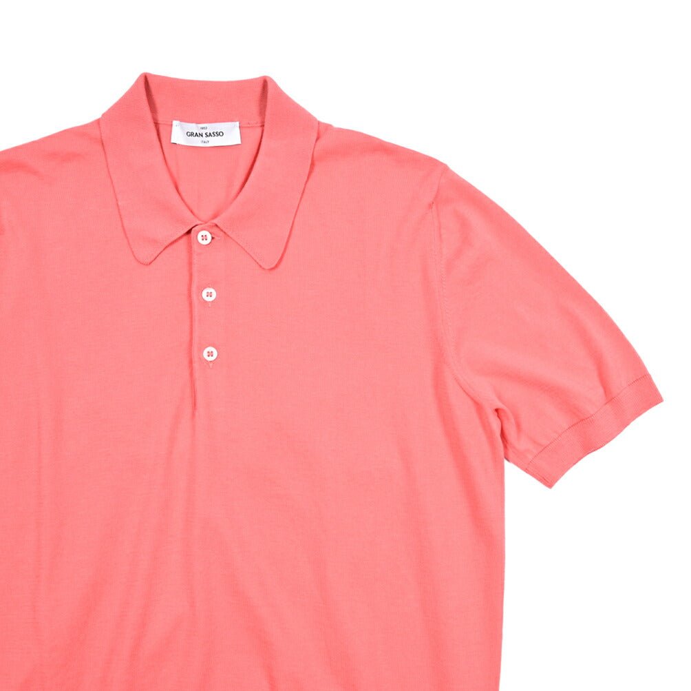 GRAN SASSO コットン100% 半袖ニットポロシャツ|425869|GUARDAROBA MILANO OFFICIAL STORE