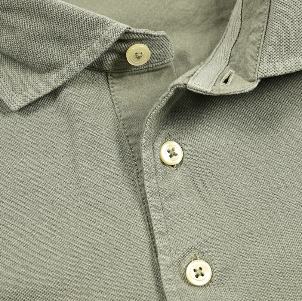 GRAN SASSO コットン100% 長袖鹿の子ポロシャツ|425875|GUARDAROBA MILANO OFFICIAL STORE