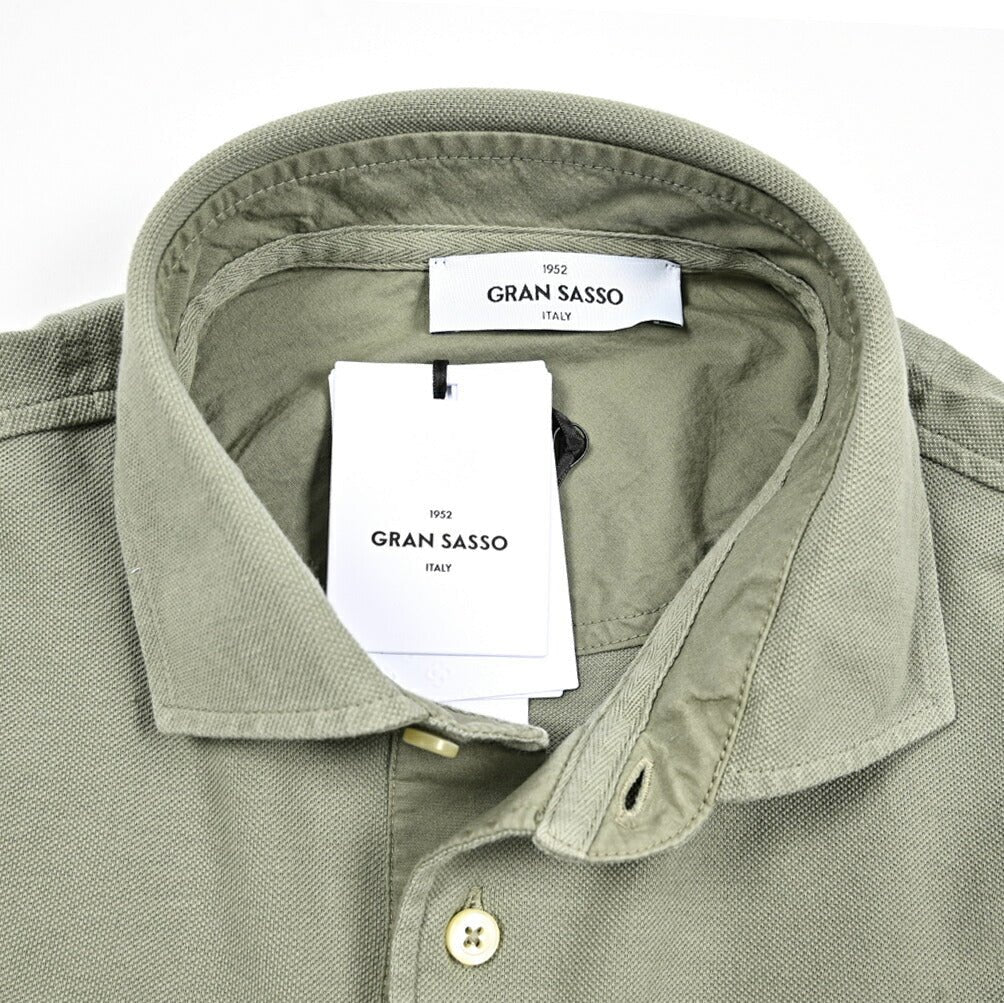 GRAN SASSO コットン100% 鹿の子ポロシャツ|425879 - 48|GUARDAROBA MILANO OFFICIAL STORE