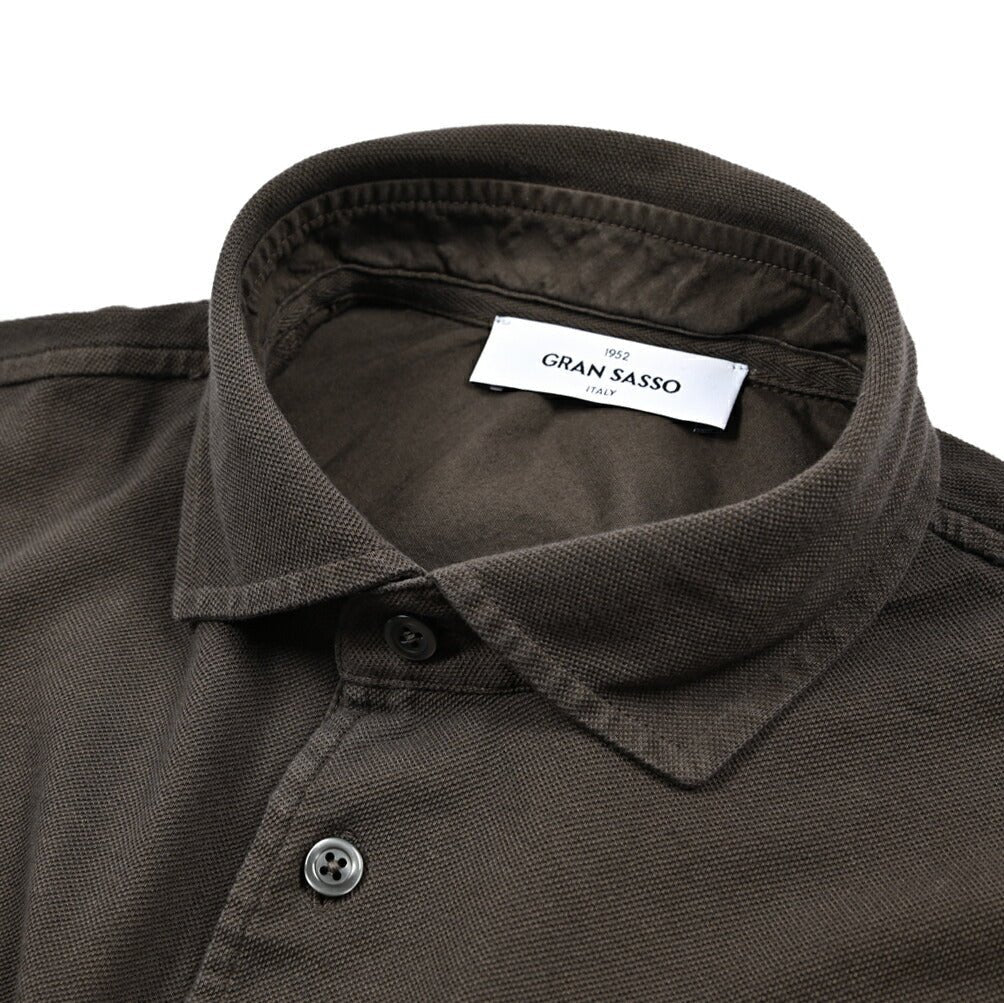 GRAN SASSO コットン100% 鹿の子ポロシャツ (製品染め)|425890|GUARDAROBA MILANO OFFICIAL STORE