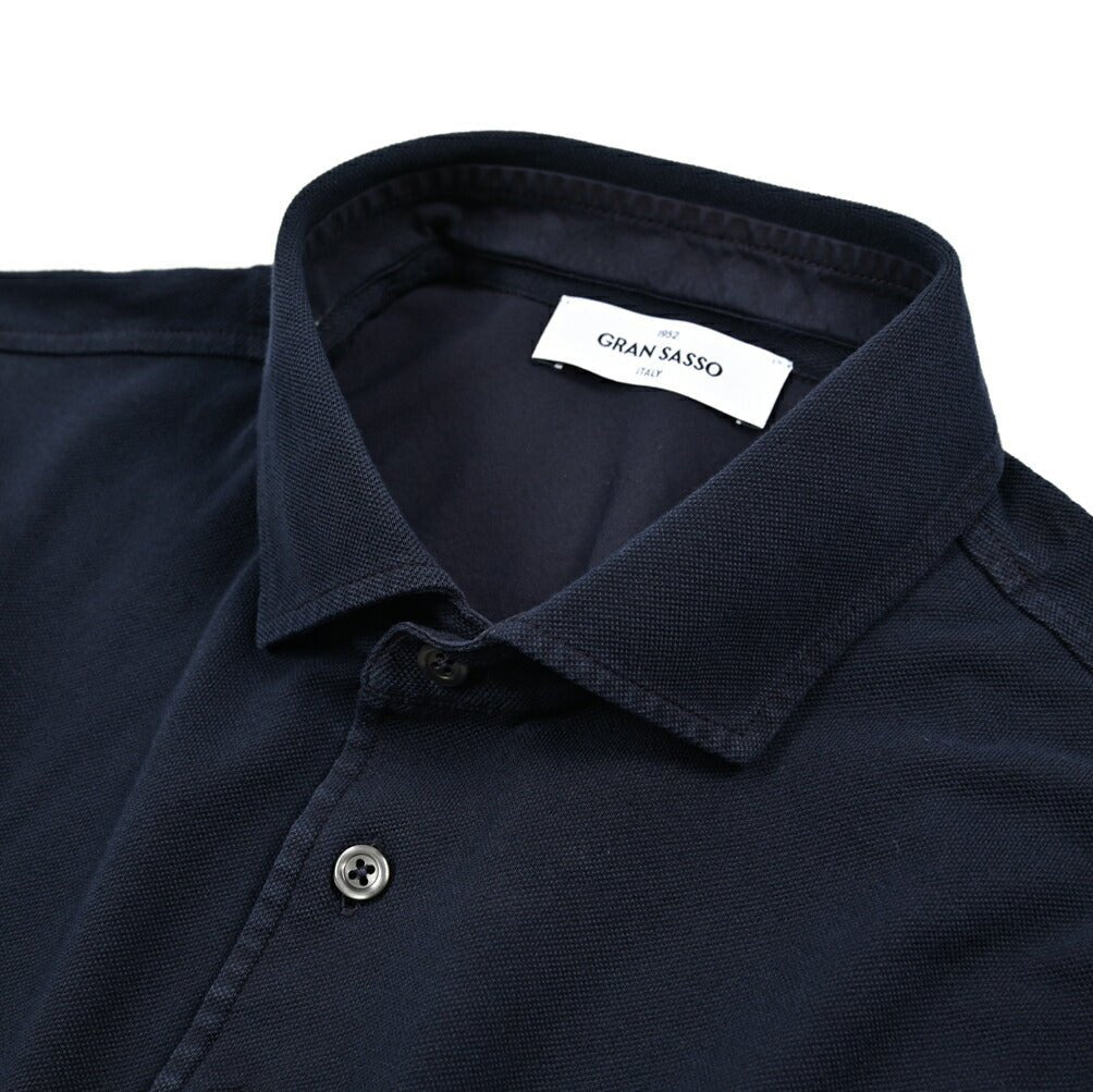 GRAN SASSO コットン100% 鹿の子ポロシャツ (製品染め)|425967|GUARDAROBA MILANO OFFICIAL STORE