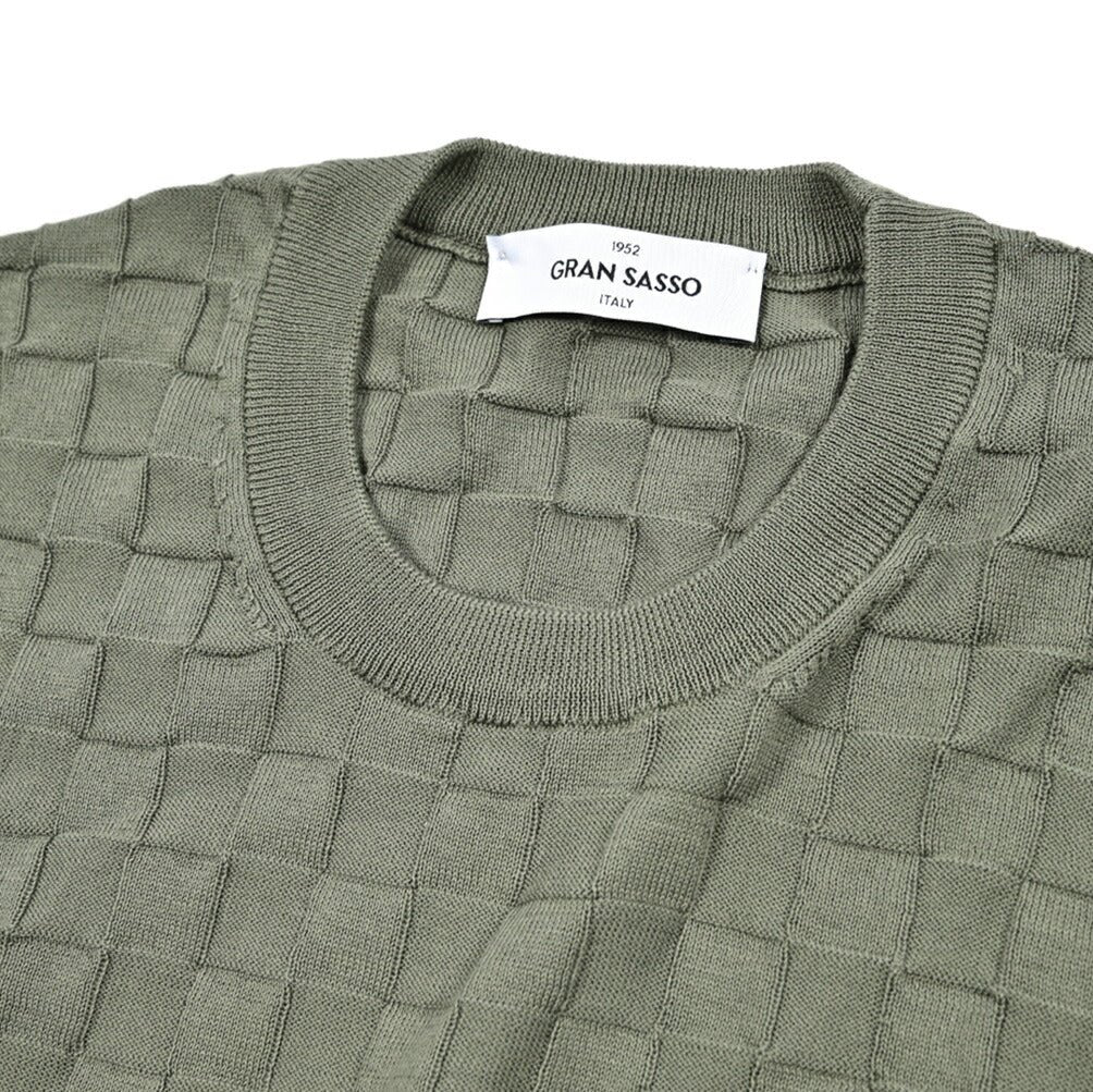 GRAN SASSO コットン100% クルーネックニットセーター|426000 - 48|GUARDAROBA MILANO OFFICIAL STORE