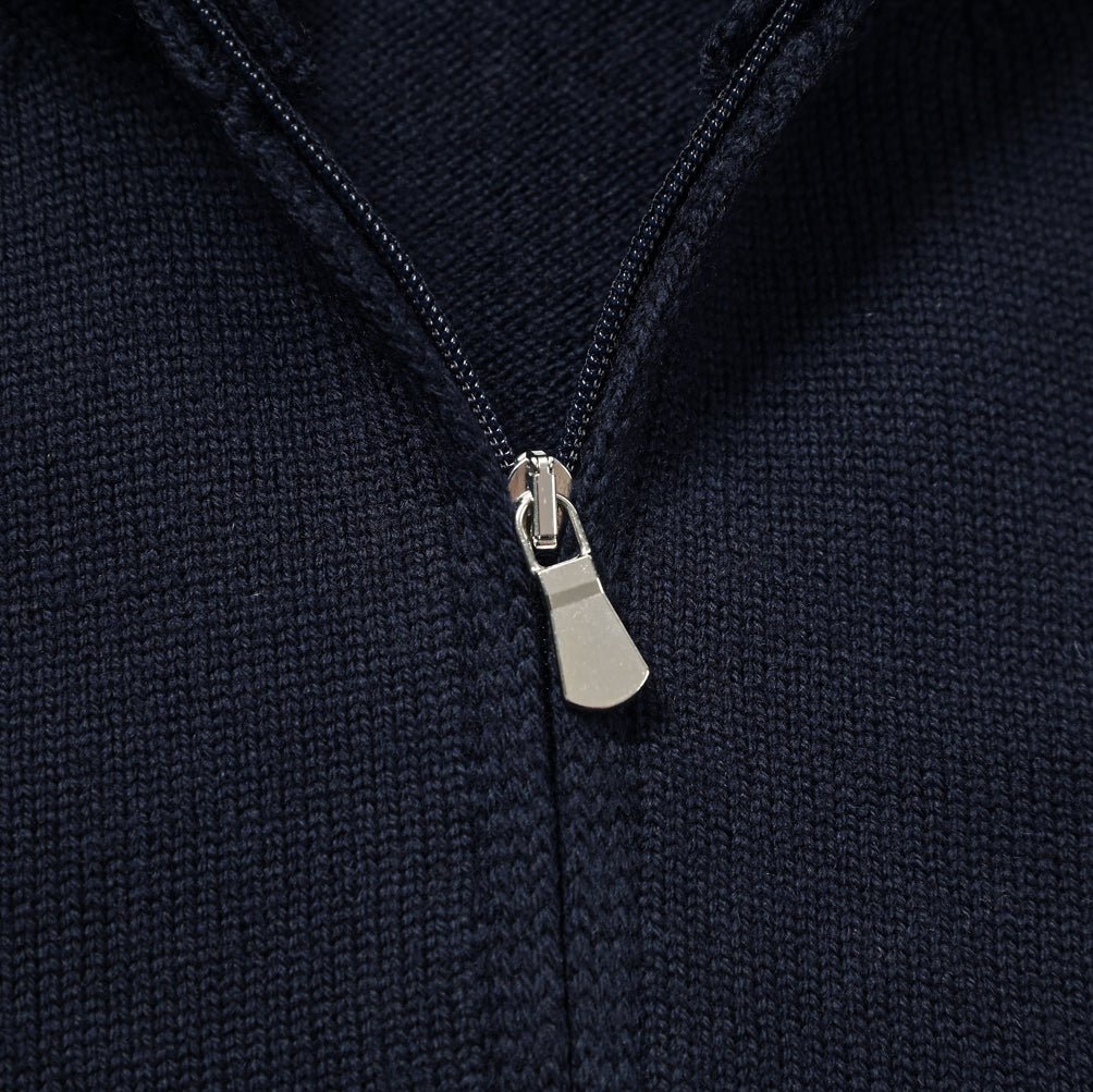 GRAN SASSO ヴァージンウール100% ハーフジップミドルゲージニットセーター|GUARDAROBA MILANO OFFICIAL STORE