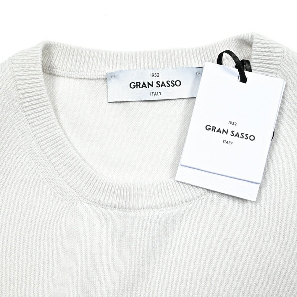 SALE|GRAN SASSO カシミヤ100% クルーネックハイゲージニットセーター / SLOWEAR|416438 - 46|GUARDAROBA MILANO OFFICIAL STORE