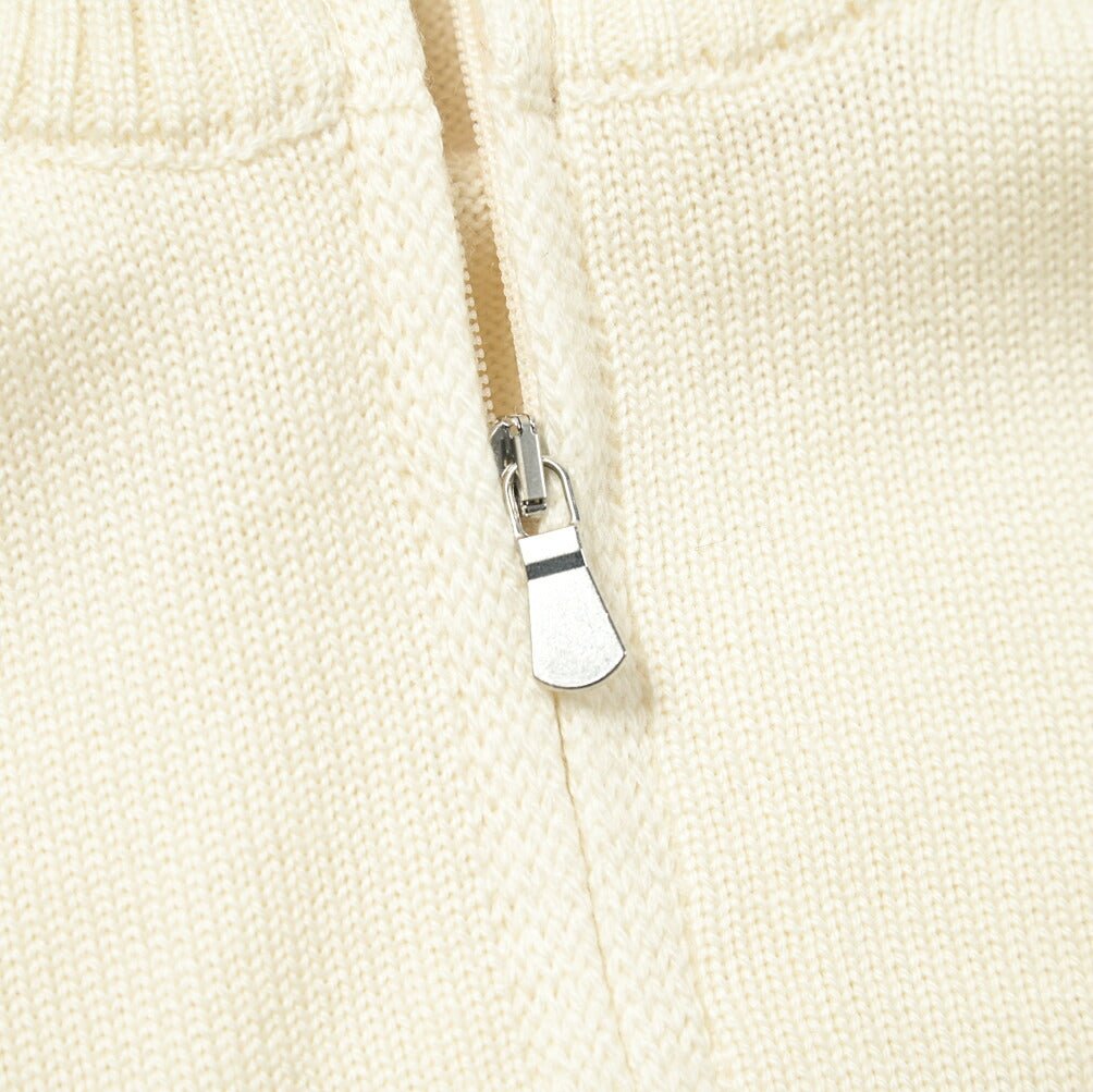 SALE|GRAN SASSO ヴァージンウール100% ハーフジップハイゲージニットセーター / SLOWEAR|399735 - A - 50|GUARDAROBA MILANO OFFICIAL STORE