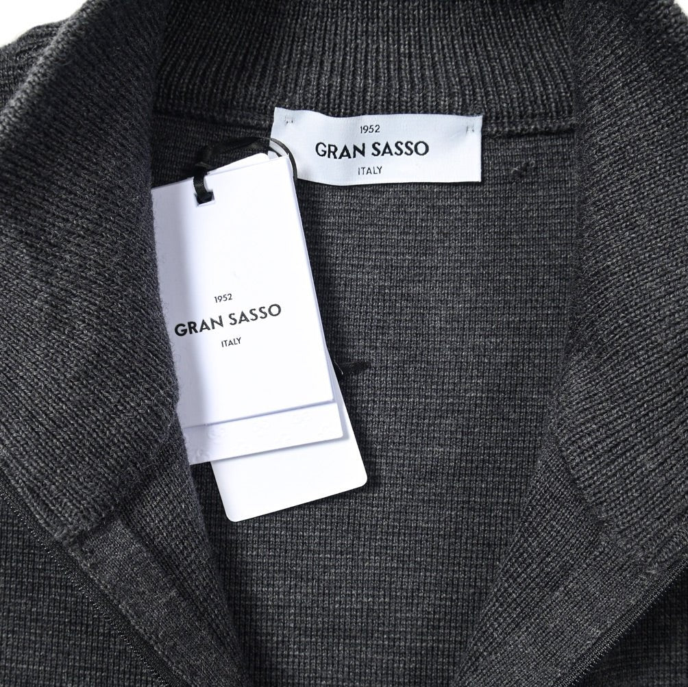 SALE|GRAN SASSO エキストラファインメリノウール100% スタンドカラーハイゲージニットカーディガン / SLOWEAR|399642 - A - 50|GUARDAROBA MILANO OFFICIAL STORE