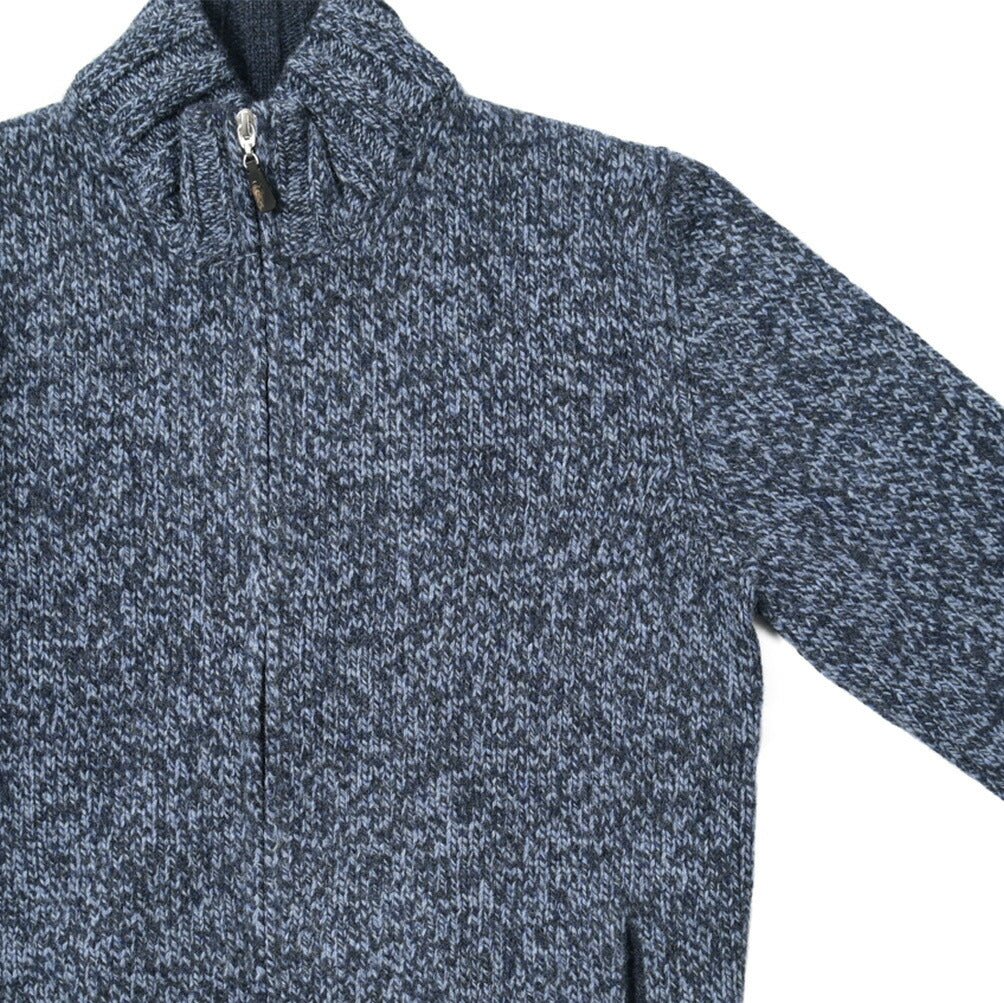 SALE|GRAN SASSO ヴァージンウール100% スタンドカラーミドルゲージニットカーディガン / SLOWEAR|399648 - A - 60|GUARDAROBA MILANO OFFICIAL STORE