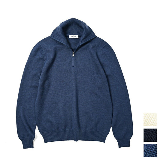 SALE|GRAN SASSO ヴァージンウール100% ハーフジップハイゲージニットセーター / SLOWEAR|399735 - A - 50|GUARDAROBA MILANO OFFICIAL STORE